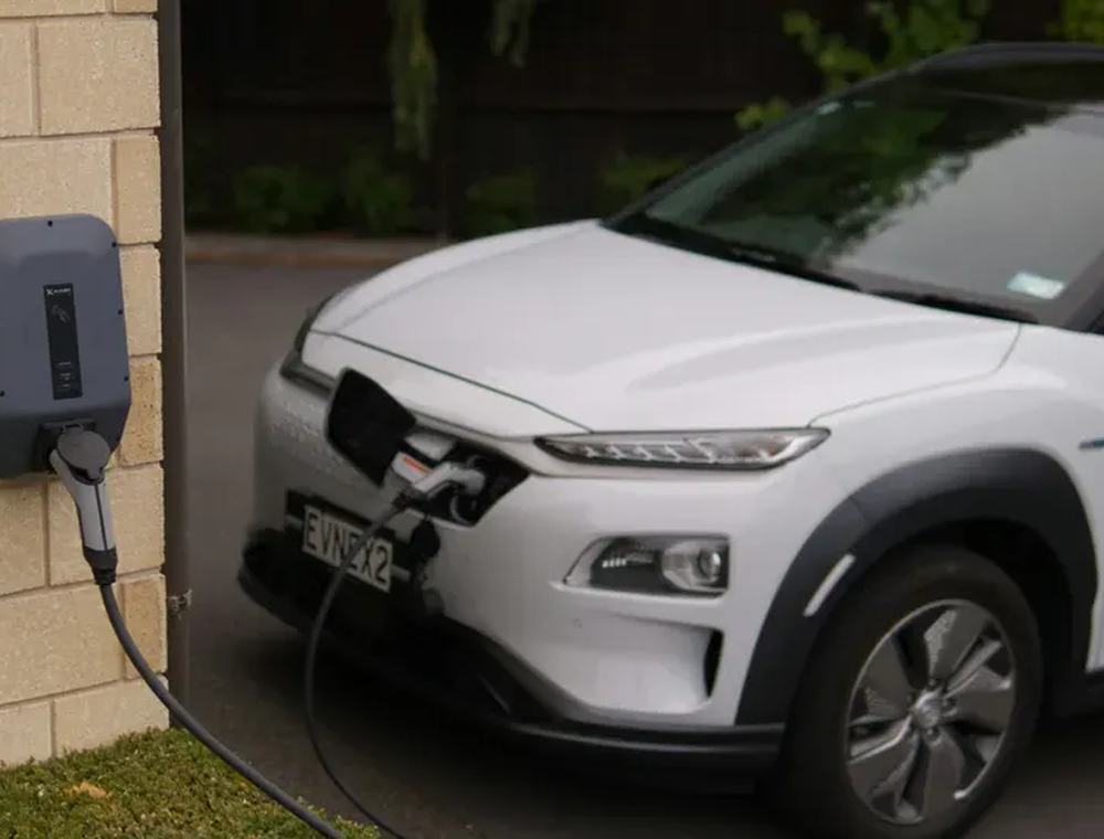 EV charger installed at a Fraser Valley home by Hart Electrical Services